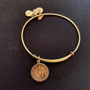 Alex and Ani "Happy" Bangle Bracelet in Gold
